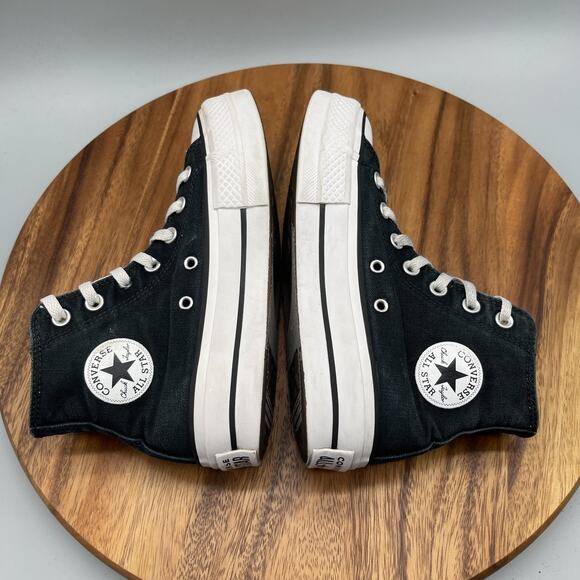 Converse CTAS All Star Lift Shoes Womens 6 Black Canvas Hi Top Platform Sneakers - Picture 6 of 8